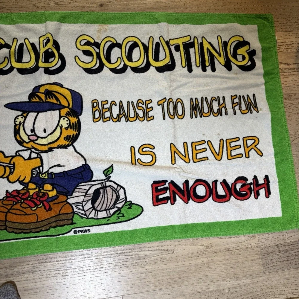 Garfield Odie Cub Scouting Beach Pool Towel Because Too Much Fun Is Never Enough